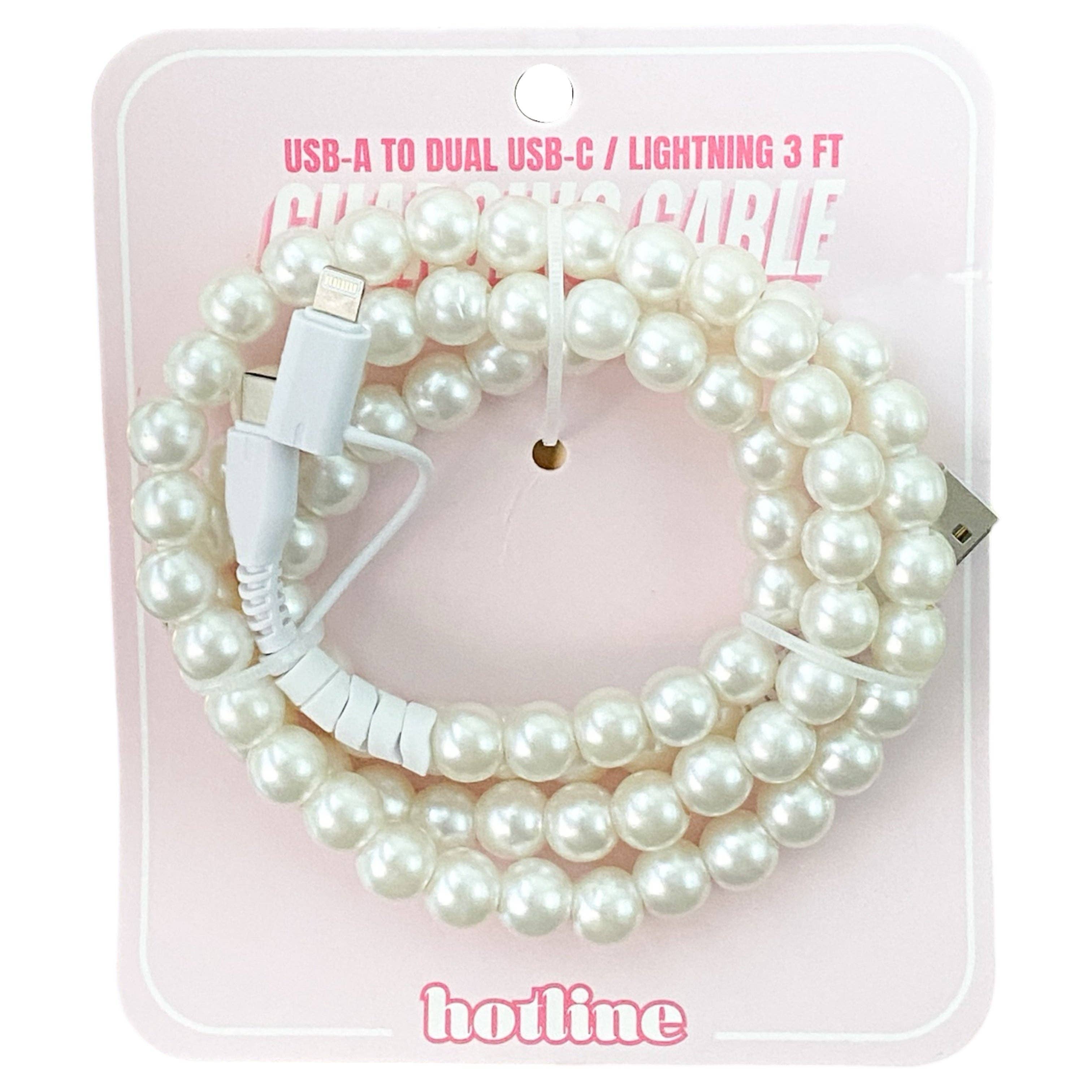 Charging Cable - Pearls - Easter Basket Gift