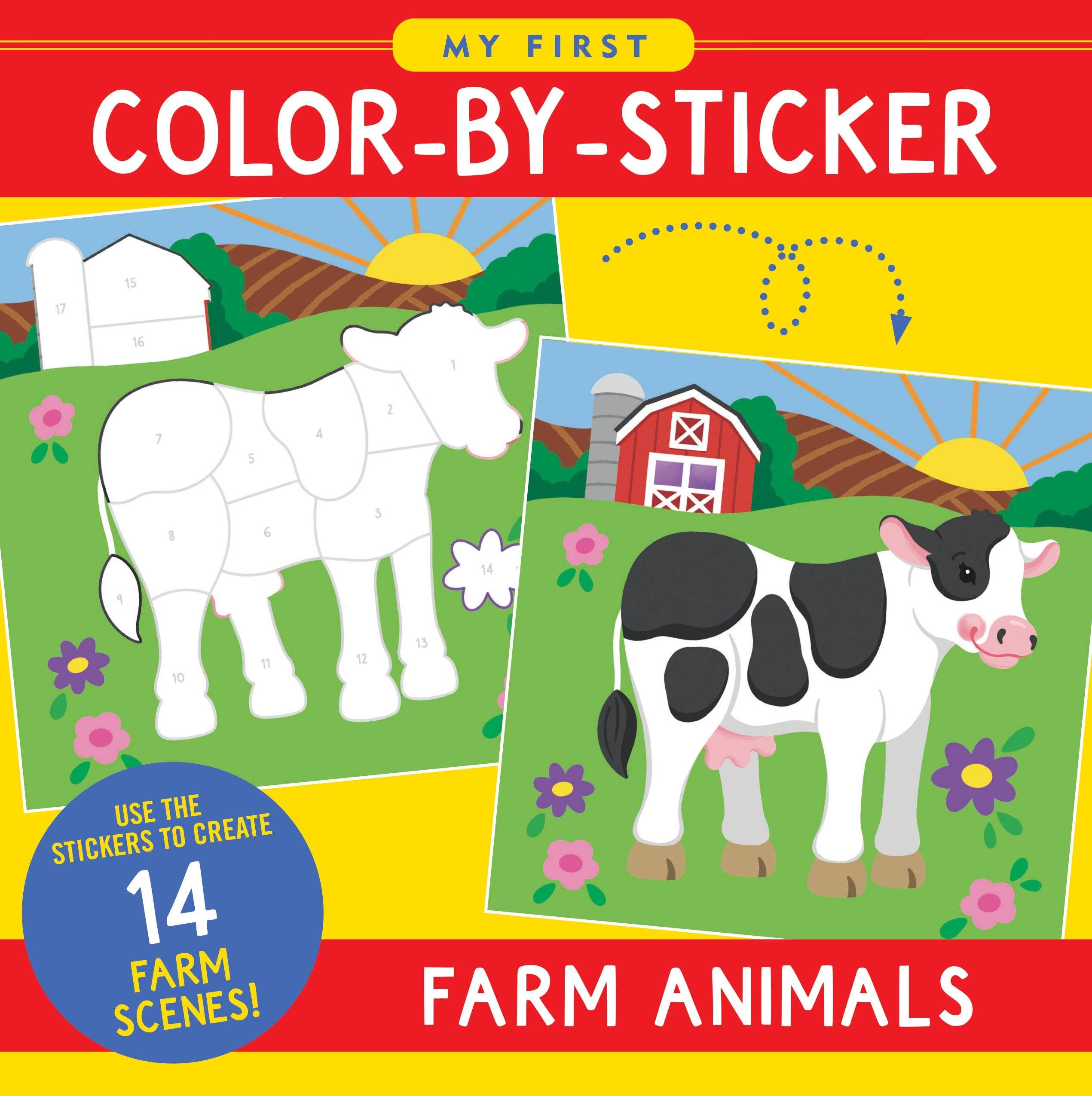 My First Color-By-Sticker Book - Farm Animals