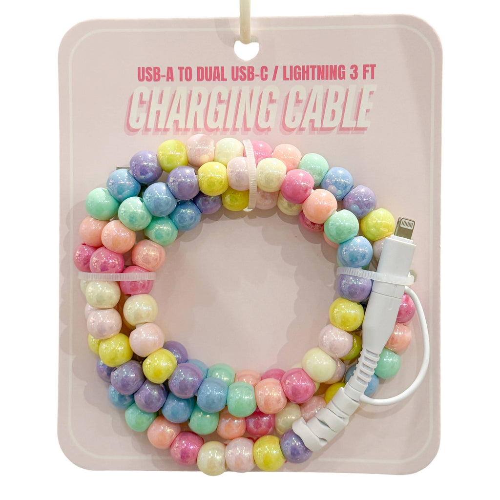 Charging Cable - Rainbow Pearls - Easter Basket Gift