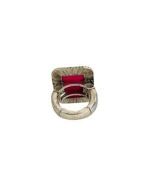 Rectangle stone ring 806-R021