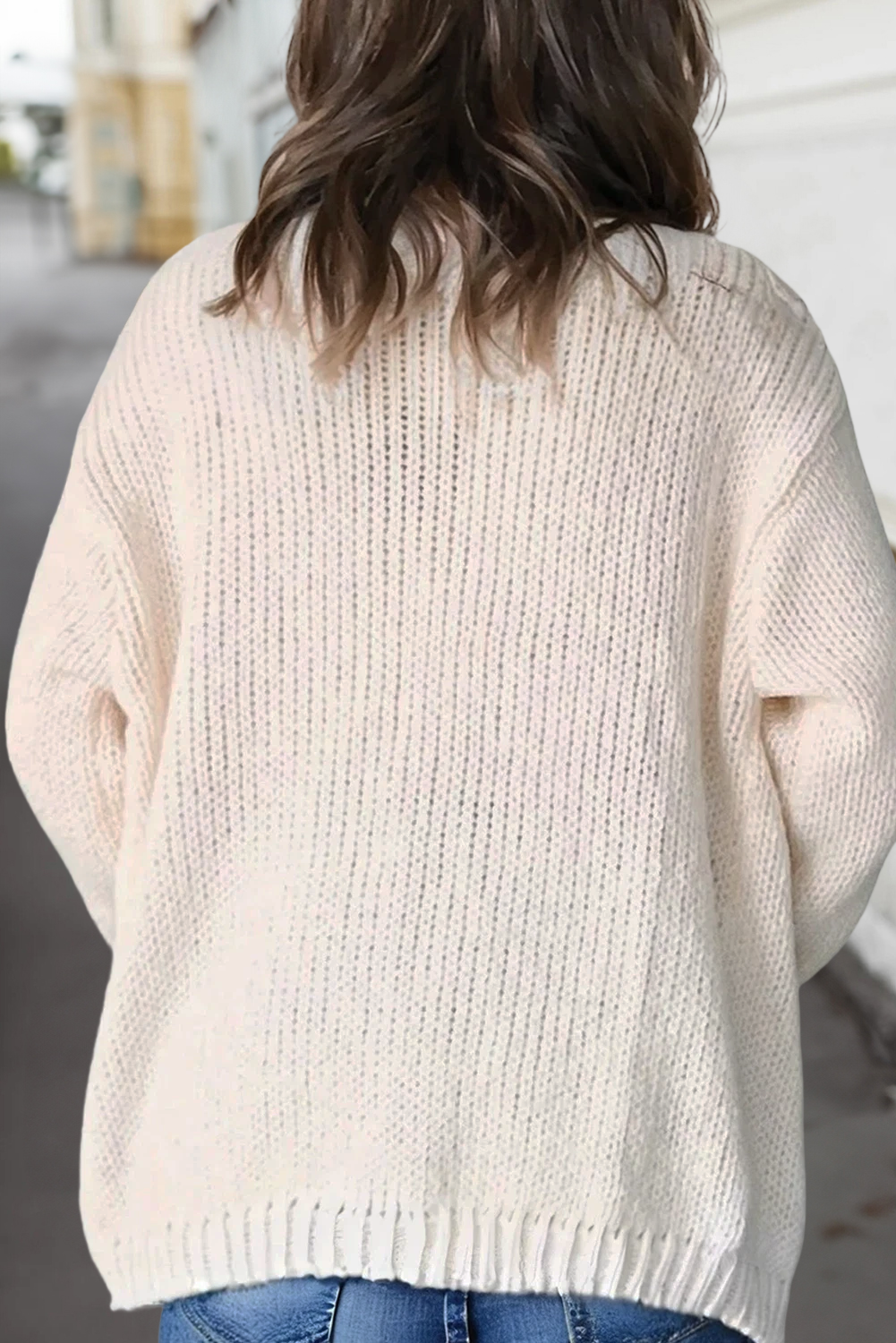 Pumpkin Print Cardigan