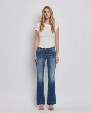 LOW RISE BACK YOKE BOOTCUT JEANS F5397