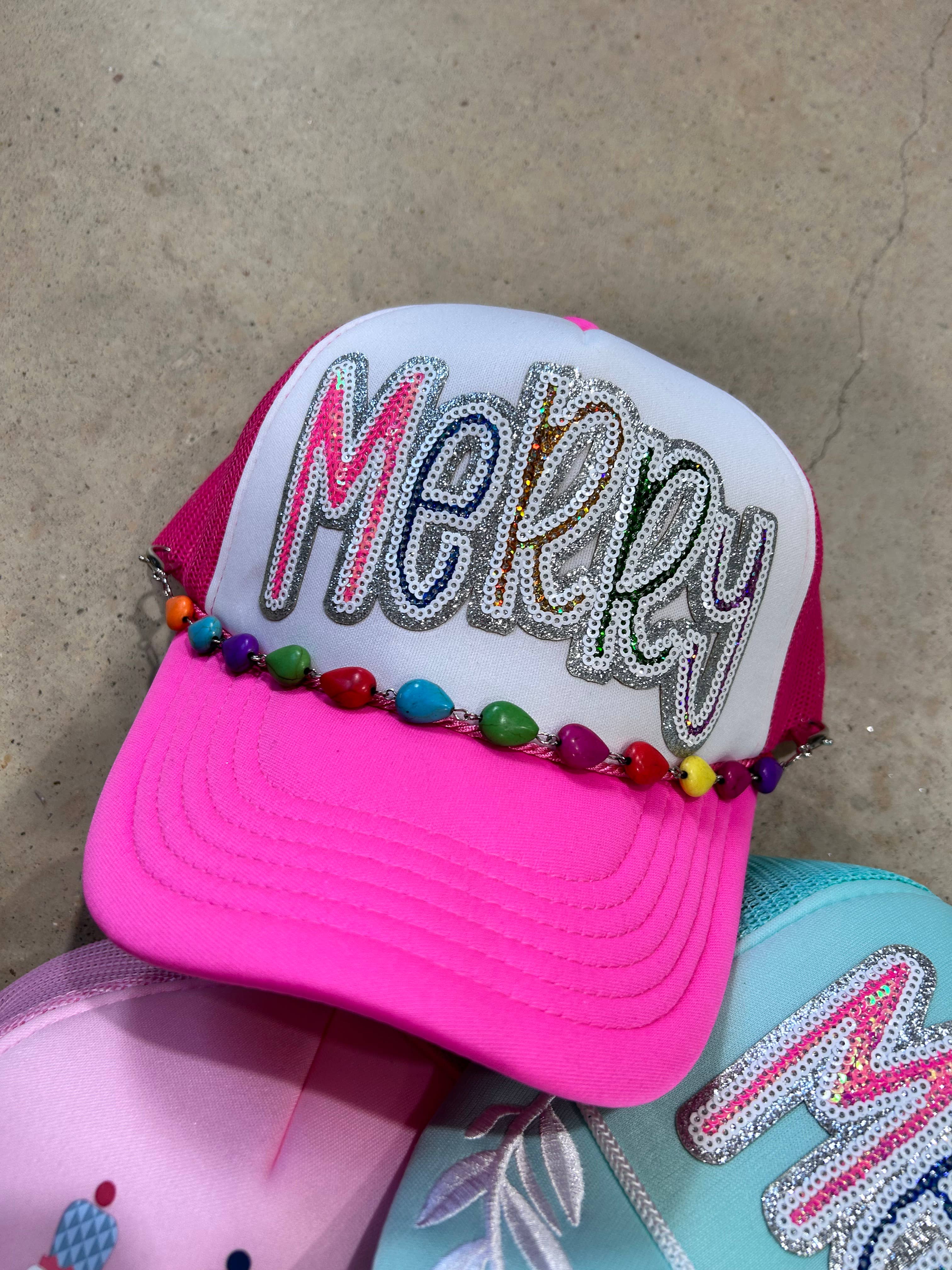 Sequin MERRY Trucker Hat | Christmas Caps | Jolly | Santa