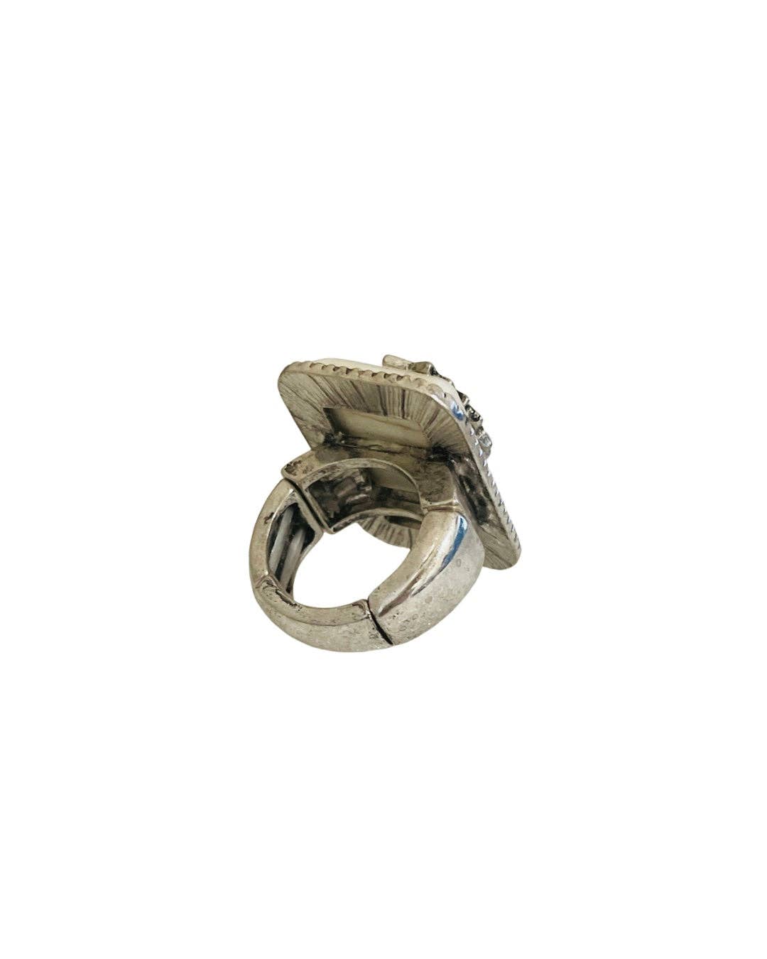 Rectangle stone ring 806-R021