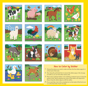 My First Color-By-Sticker Book - Farm Animals