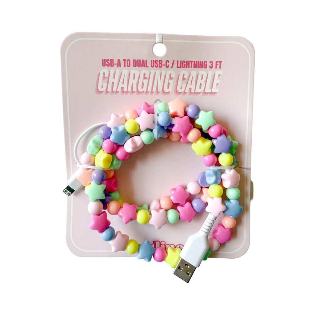 Charging Cable - Rainbow Stars - Easter Basket Gift