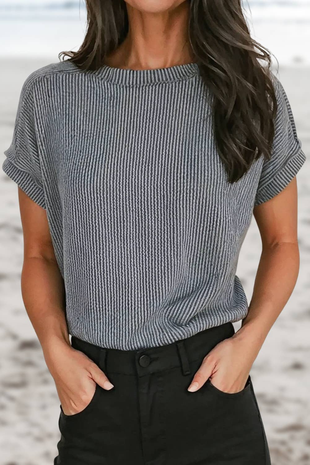 Solid Textured Exposed Seam Too