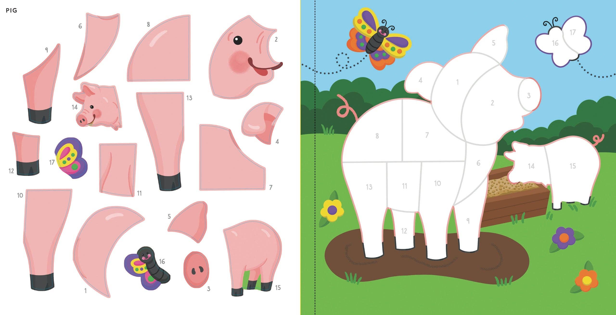 My First Color-By-Sticker Book - Farm Animals