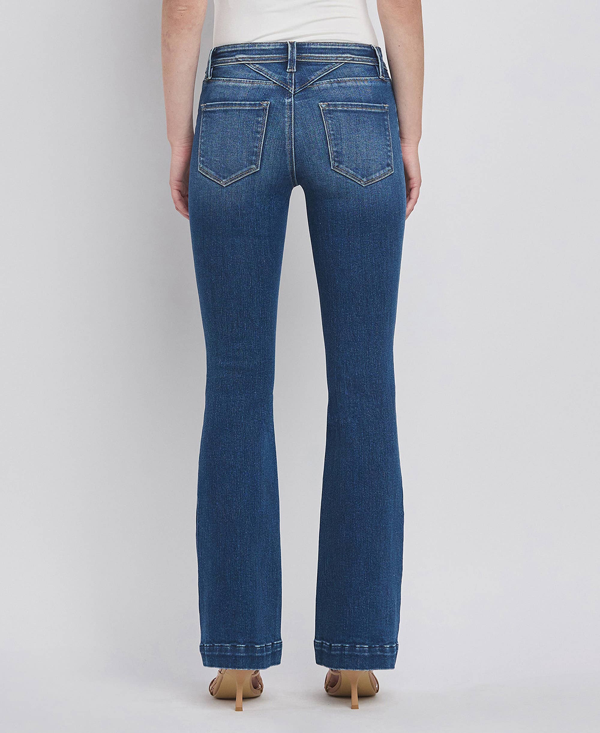 LOW RISE BACK YOKE BOOTCUT JEANS F5397