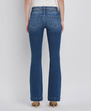 LOW RISE BACK YOKE BOOTCUT JEANS F5397