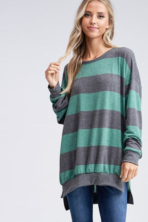 Striped Knit Top