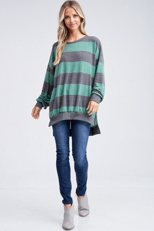 Striped Knit Top