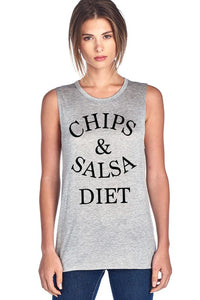 Chips  & Salsa Diet Muscle Tank