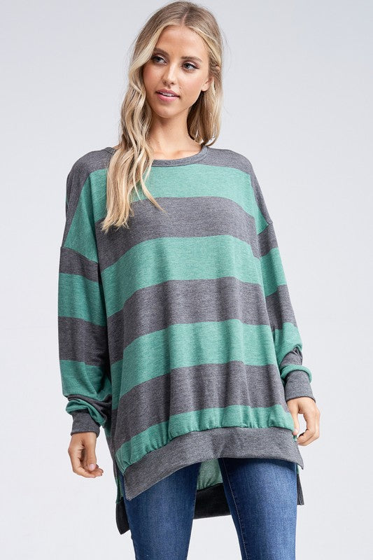 Striped Knit Top