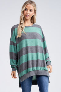 Striped Knit Top