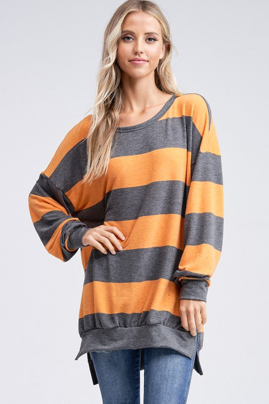 Striped Knit Top