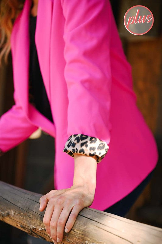 Leopard Lined Blazer