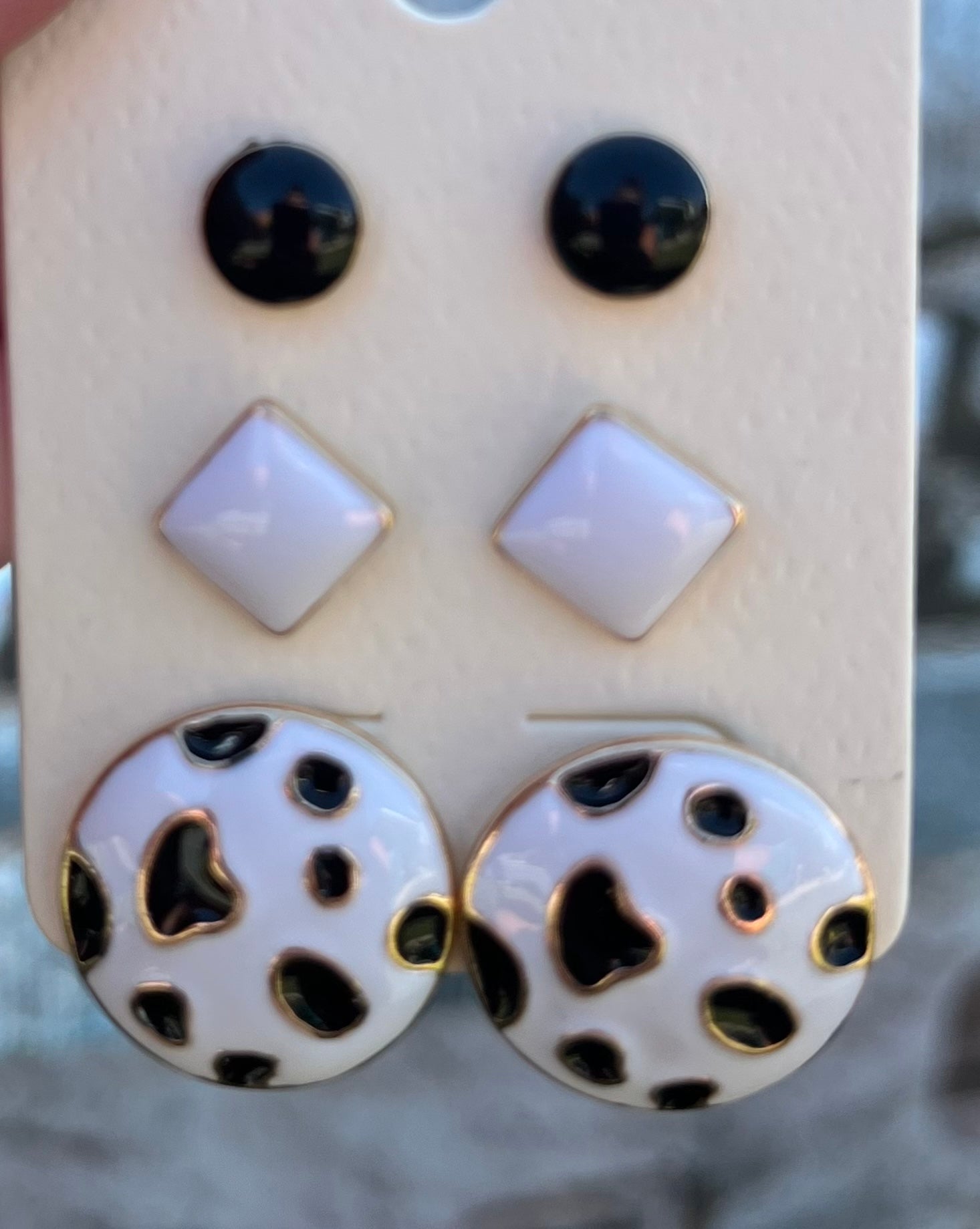 Animal Print Stud Earring Pack