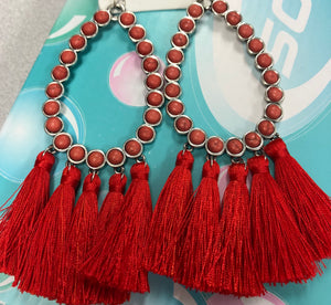 Turquoise Heaven tassel earrings