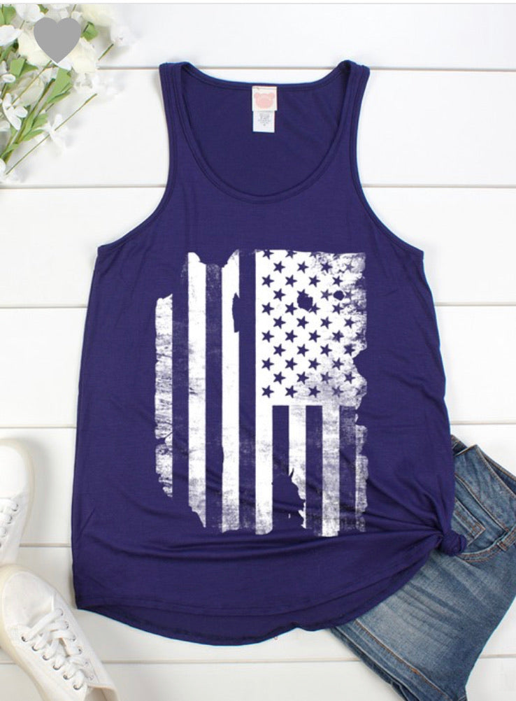 America Flag Tank