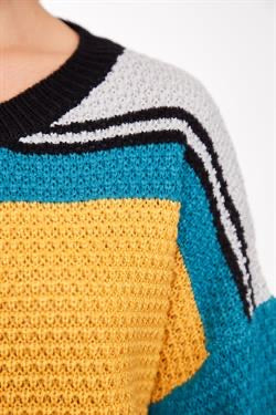 Striped Colorblock Sweater