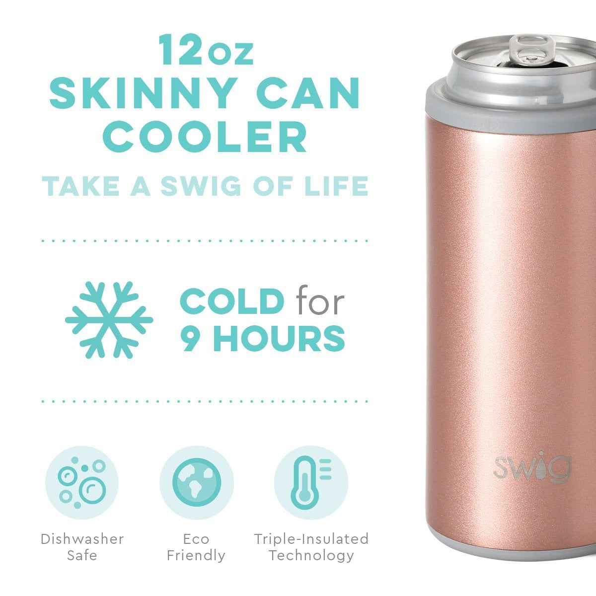 SWIG 12oz skinny can cooler