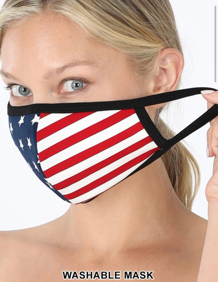 American Flag face covering