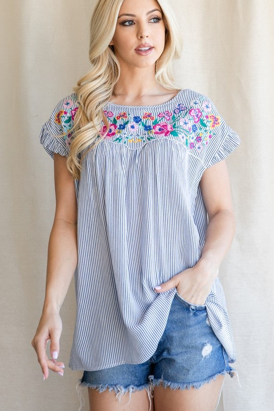 Flirty Floral Top