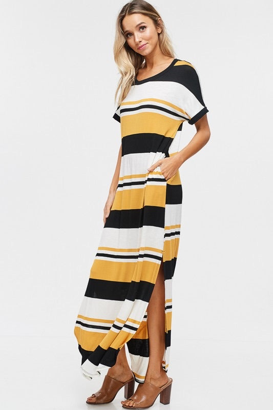 Striped maxi