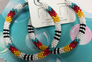 Get your bead on hoop earrings