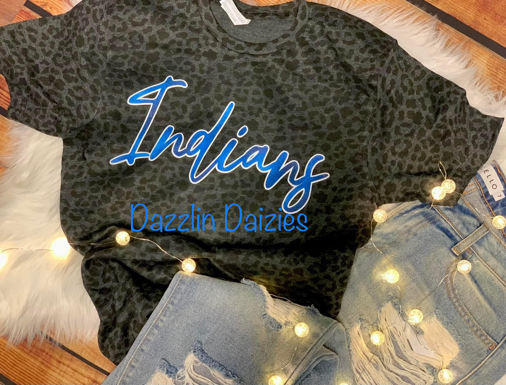 Leopard School Tee-Indians