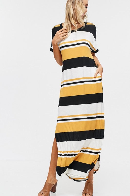 Striped maxi