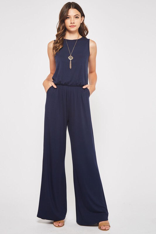 Navy Jumpsuit