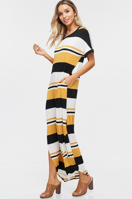 Striped maxi