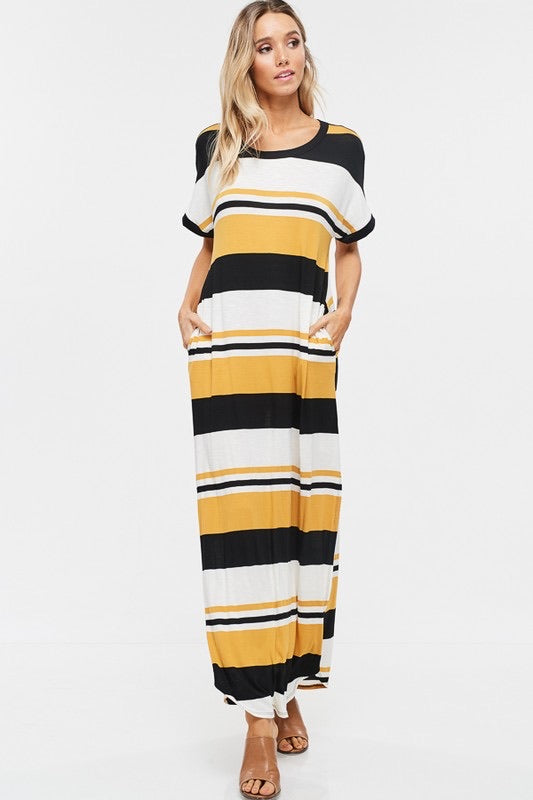 Striped maxi