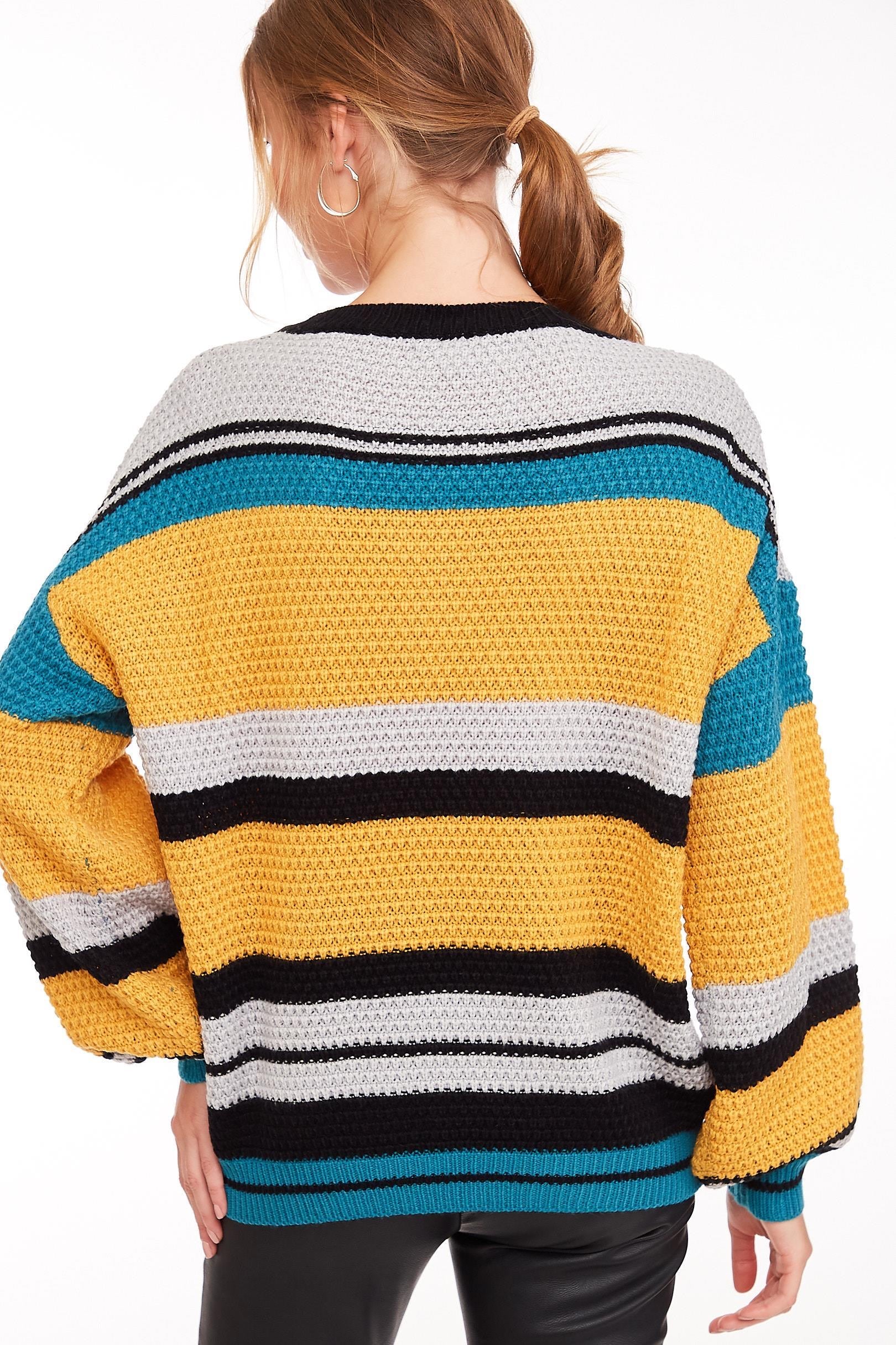 Striped Colorblock Sweater