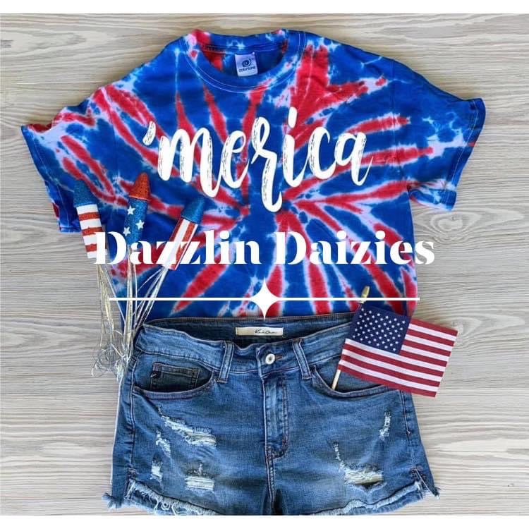 Tie Dye Merica Tee