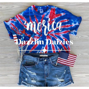 Tie Dye Merica Tee