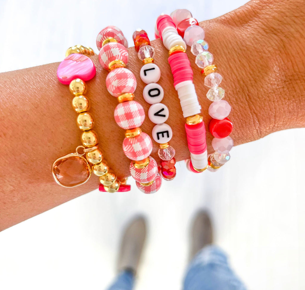 Valentine Stack Bracelets