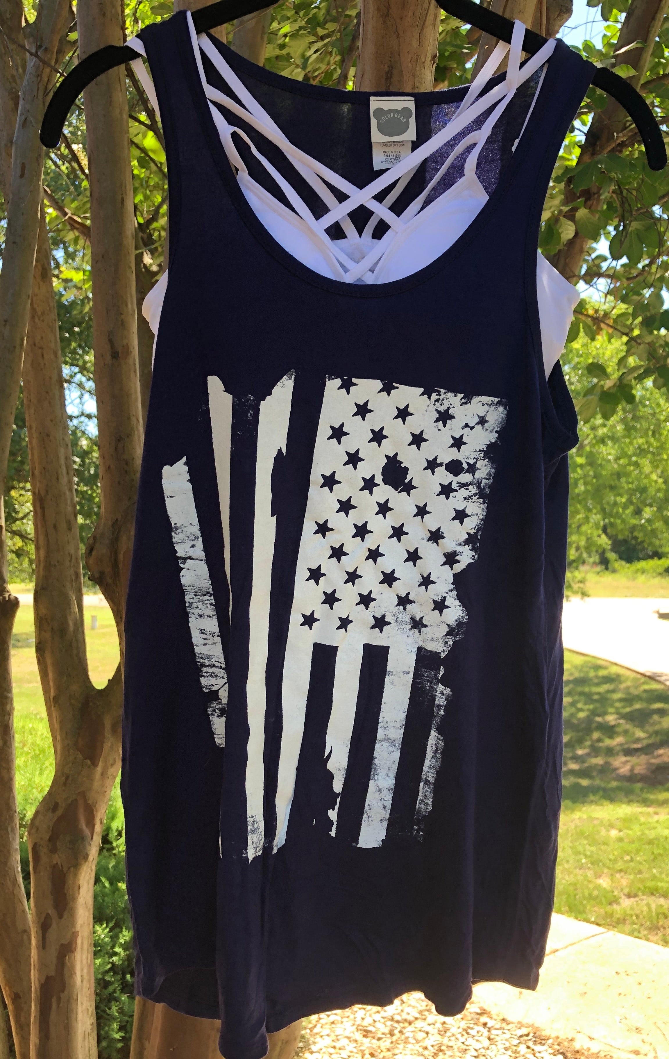 America Flag Tank