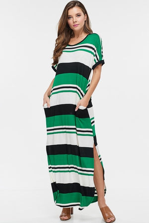 Striped maxi