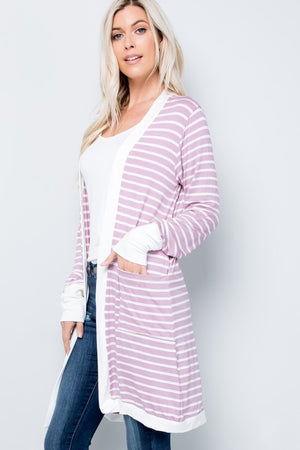 Spring Striped Cardigan