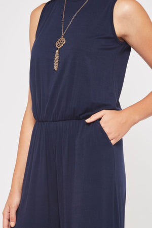 Navy Jumpsuit