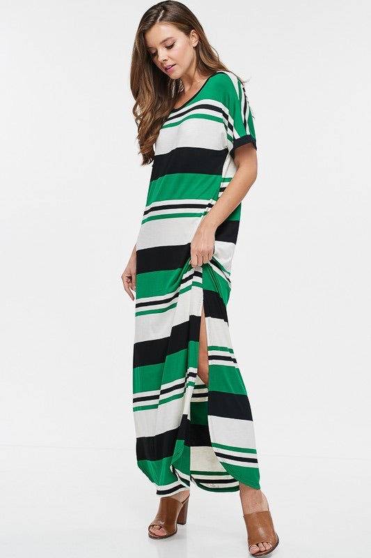 Striped maxi