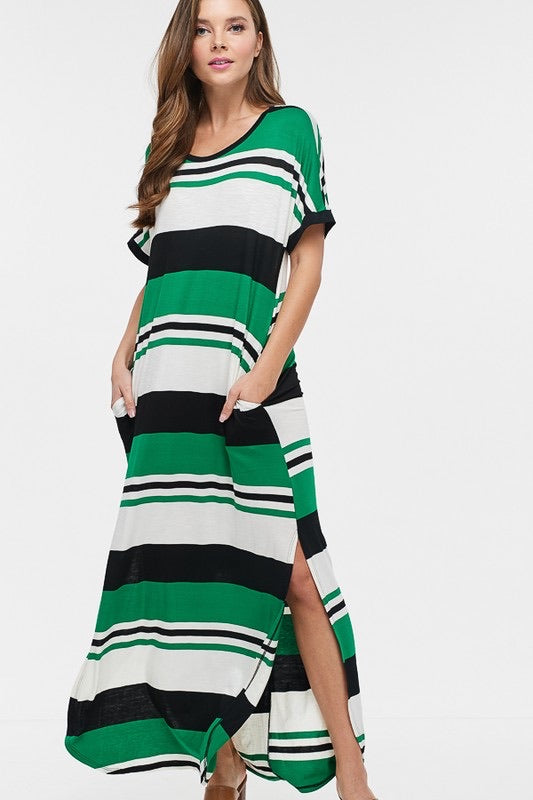 Striped maxi