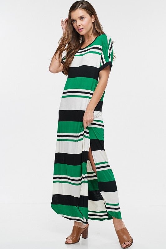 Striped maxi