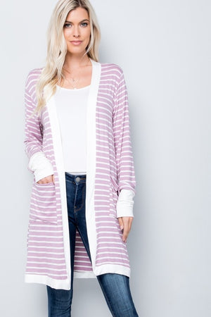 Spring Striped Cardigan