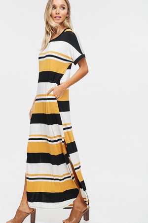 Striped maxi